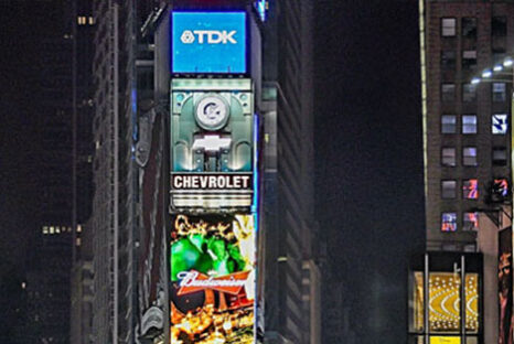 Billboard Advertising on a Busy Street